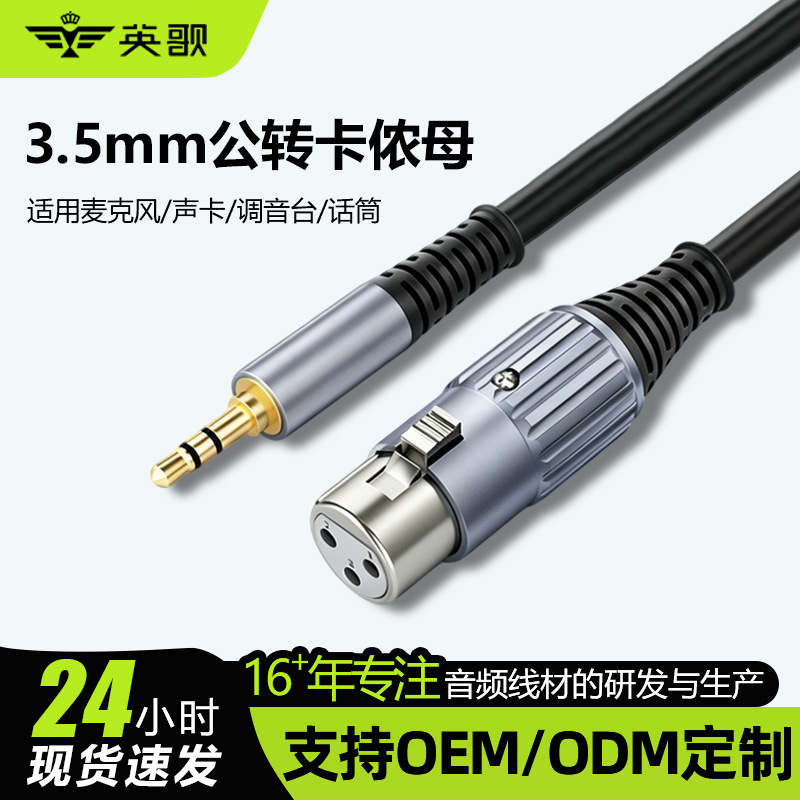 Xlr Female To 3.5mm Audio Cable For Connecting Condenser Microphones,...