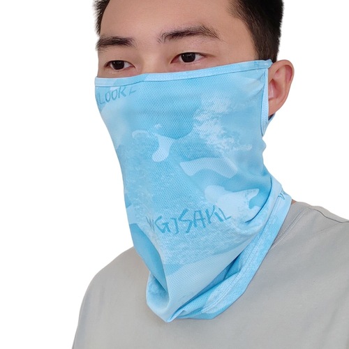 Outdoor Neck Sunscreen Neck Gaiter Magic Face Mask Cycling Fishing Summer Sports Mask Scarf Ice Silk Headband for Men
