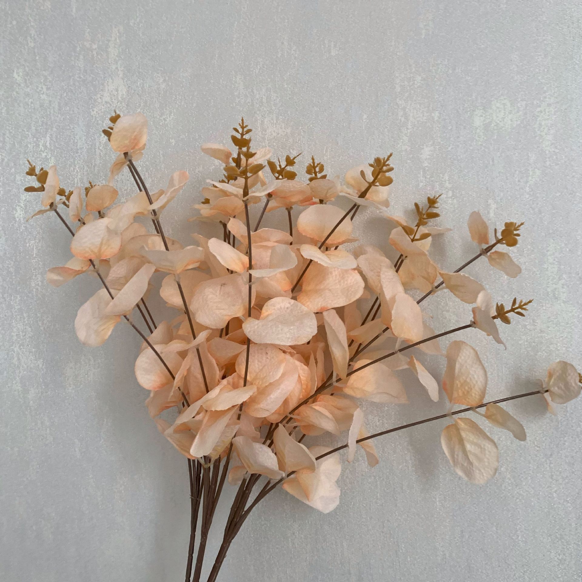 Fábrica directa flor artificial Flor de seda boda decoración del hogar a juego diseño dinero Ye eucalipto flor falsa