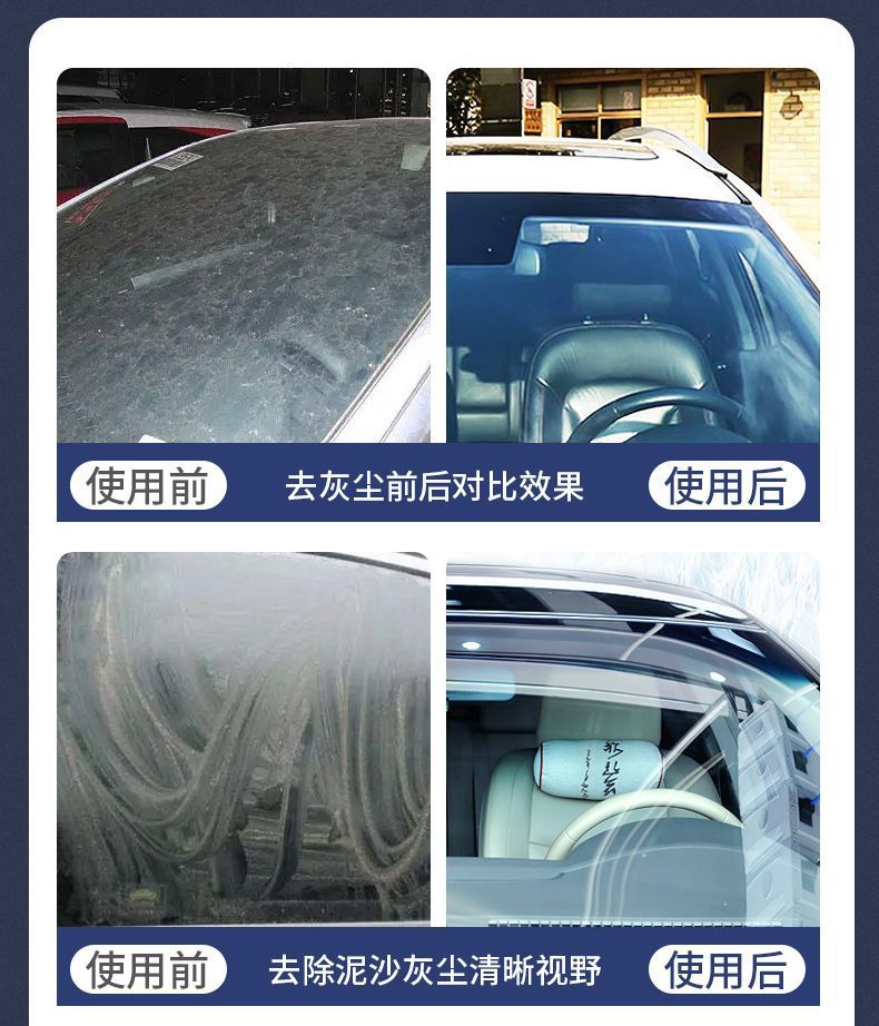 Four-Season Car Antifreeze Glass Cleaner, Effective at Minus 40 Degrees, Removes Oil Film and Insect Residue, Windshield Wiper Fluid, Car Glass Cleaner