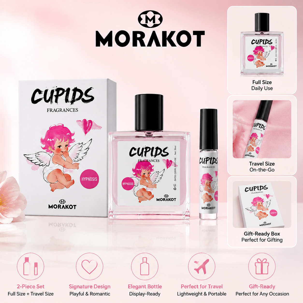 Long Lasting Eau De Cologne For Men Fragrance Spray Cupid Charm_voghion.com