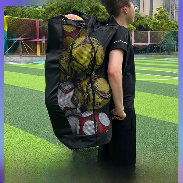 Football Net Bag Mesh Bag Basketball Volleyball Training Equipment Bag Large Ball Bag Large Mesh Bag Large Capacity Storage Bag Ball Pocket