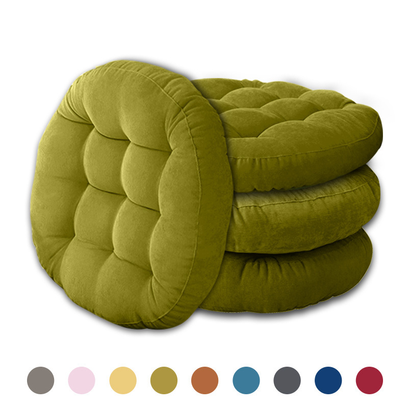 Amazon Explosions Corduroy Thickened Cushion Filled Pearl Cotton Fat Cushion Student Chair Cushion Autumn and Winter Futon Wholesale