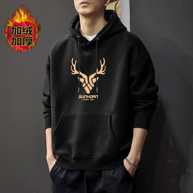 Otoño chaqueta encapuchada masculina marca de moda primavera y otoño todo-en - uno pesado americano adolescente oversize chaqueta suelta