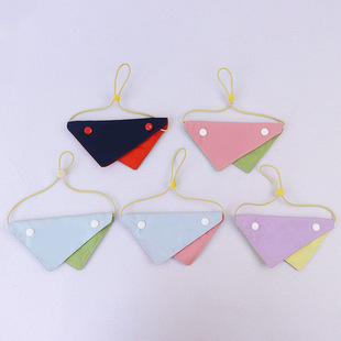 Factory Wholesale Pet Saliva Towel Dog Color Matching Triangle Towel Pocket Adjustable Universal Cat Ragdoll Bib