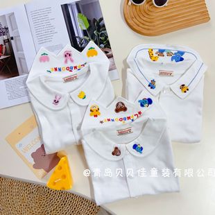 Children's T-Shirts, Autumn Children's Clothing, 25 New Styles, Boys' Tops, Spring Boys' and Girls' Long-Sleeved Shirts, Spring Inner Wear for Boys and Girls