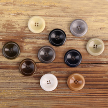 厚边复古天然果实纽扣外套毛衣女士设计感大衣裤子辅料扣子咖色米