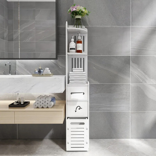 Corner Bathroom Toilet Shelf Household Multi-layer Storage Cabinet Wardrobe Bathroom Large Capacity Storage Rack