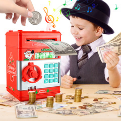 Cross-border children's insurance box Christmas New Year savings bank safe deposit box coin saving can fingerprint hotel anti-theft password