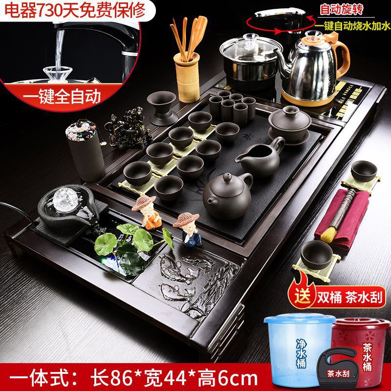 원시 광석 보라색 모래 + 잉어 샘 흐르는 물 (완전 자동 물통 전달)☆