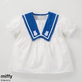 26夏季米童装女宝兔头翻领短袖上衣裙新品