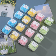 Portable Hand Soap Sheet, Travel Mini Flower Scented Soap Sheet Box for Students and Children