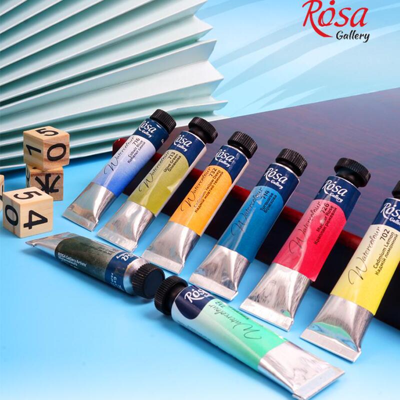 Ukrainian Rosa Artist Watercolor Paint 80 Colors Tube Single Selection 10ml Painting Transparent Tube Color