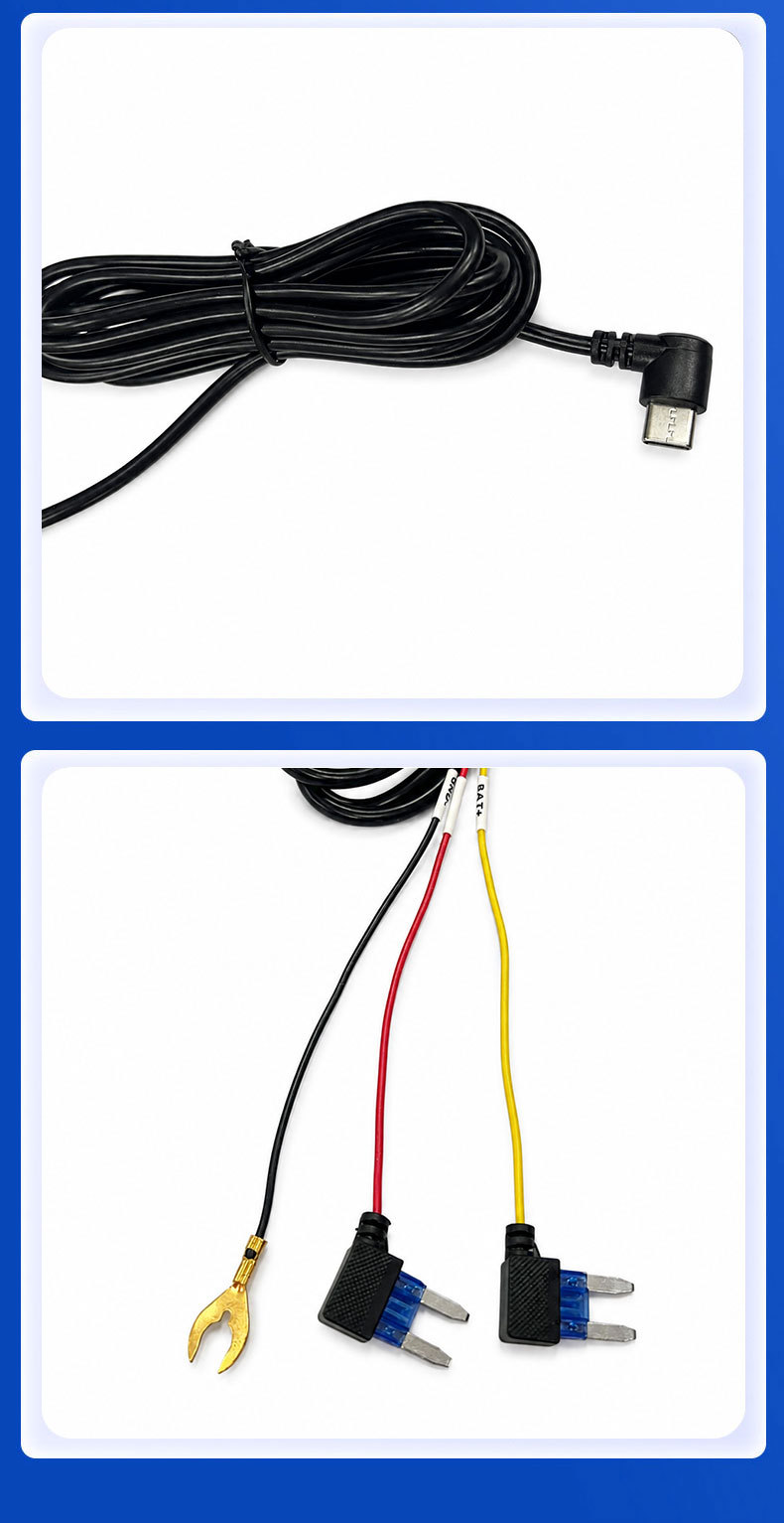 Cross-Border 5V 2.5A Car Dashcam Voltage Reduction Cable Patented Model Switch Parking Monitoring Charging Voltage Reduction Cable