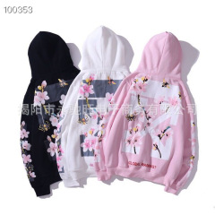 新しいピンクの桃の花の帽子のプルオーバーの越境のメーカーの直接販売のアメリカ式のガーディアンのファッションのブランドの経典の長袖のコート