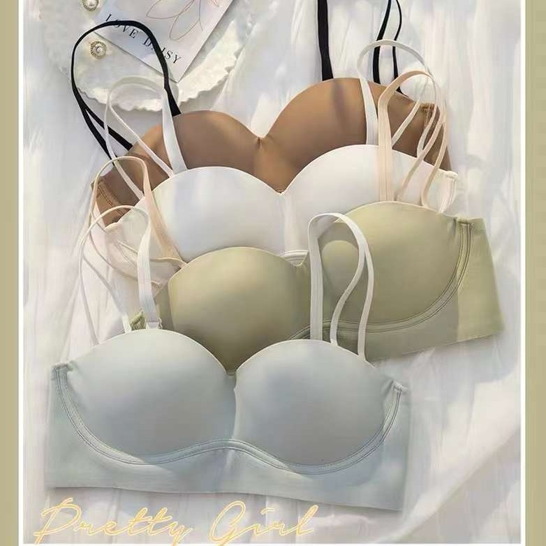 Inventario de productos de cola del sudeste asiático nuevo en línea celebridad en vivo joven lisa reunida ropa interior sin huellas reunida sujetador sujetador