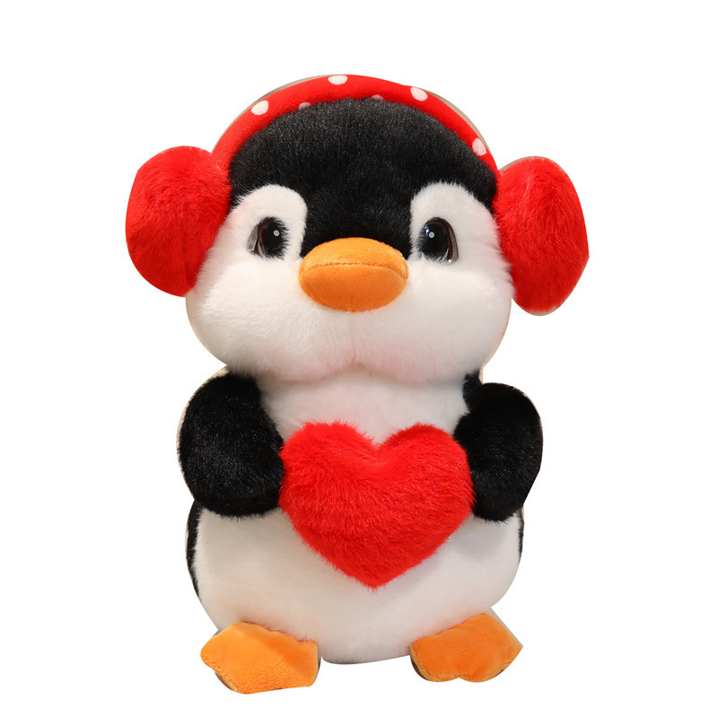 Círculos animados con auriculares muñecas juguetes de peluche muñecas de amor niñas acompañadas muñecas de tela tranquilizadora