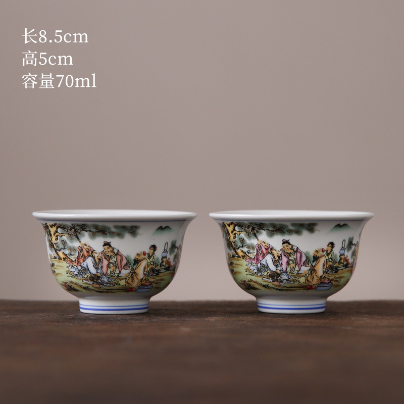 Tingqin 그림 누르는 손 컵 더블 컵 안전 포장