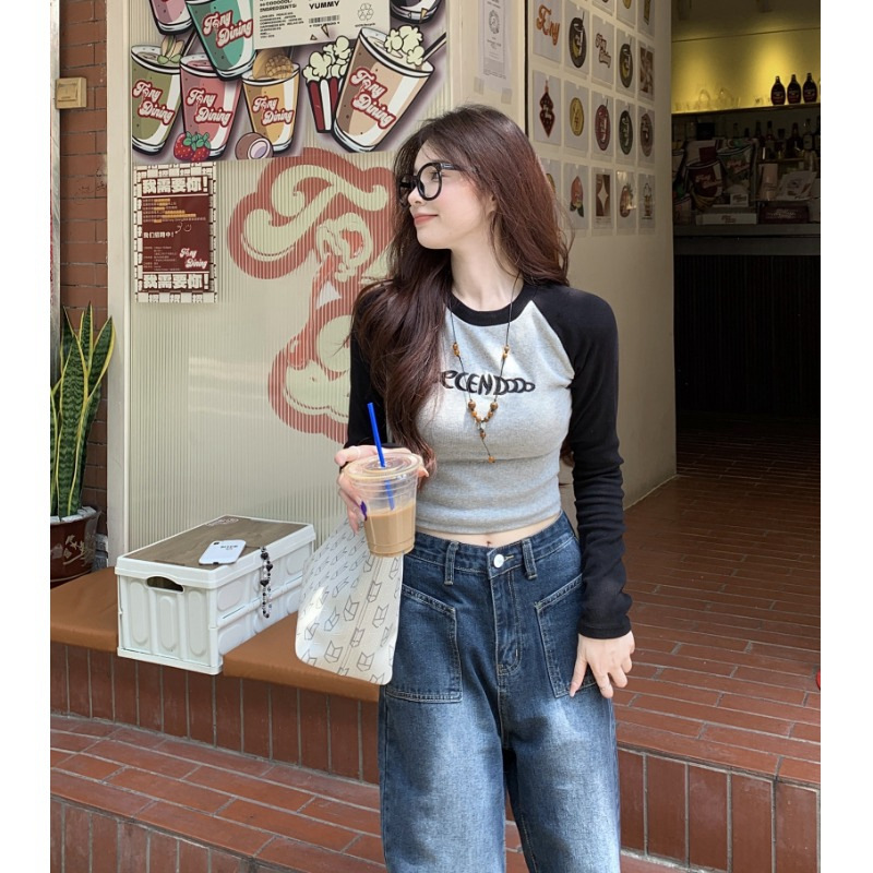 Retro autumn short long-sleeve