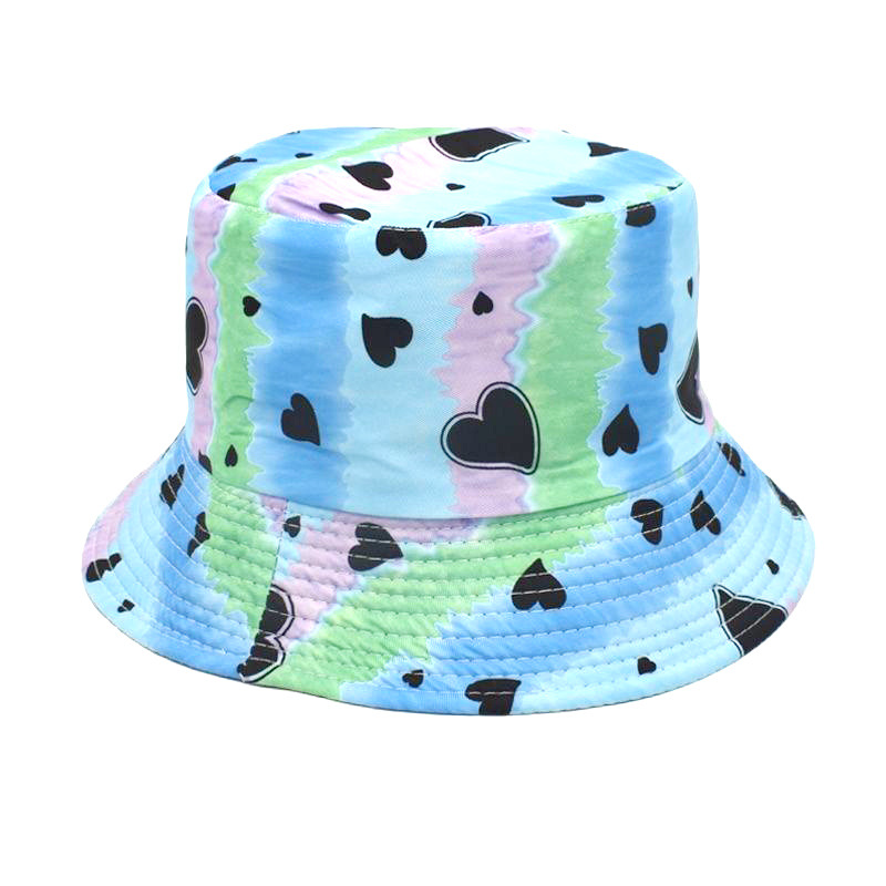 Unisex Simple Style Heart Shape Handmade Wide Eaves Bucket Hat display picture 7