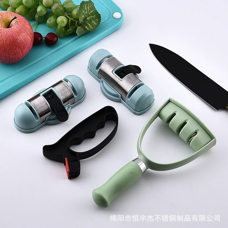 Подвижный нож Shijia кухонный, одно- и двусторонний кухонный нож, ножницы, точильный нож, палка, палка, палка, домашняя точилка