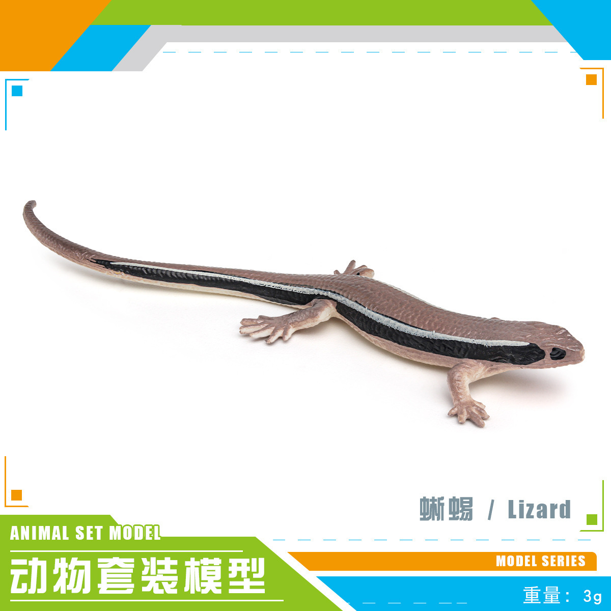 Simulación transfronteriza reptil anfibio camaleón lagartos bipedos serpiente lagartos de hierba modelo de decoración de hechizo de decoración estática