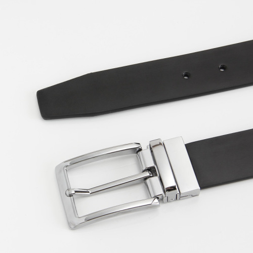 New 105 pattern split leather pin buckle belt Men's reversible leather casual fashion belt swivel buckle