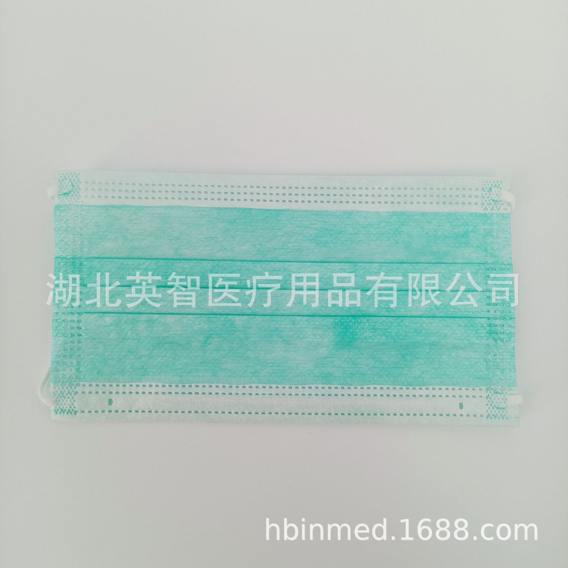一次性无纺布口罩含熔喷布普通医护绿色款厂家货源