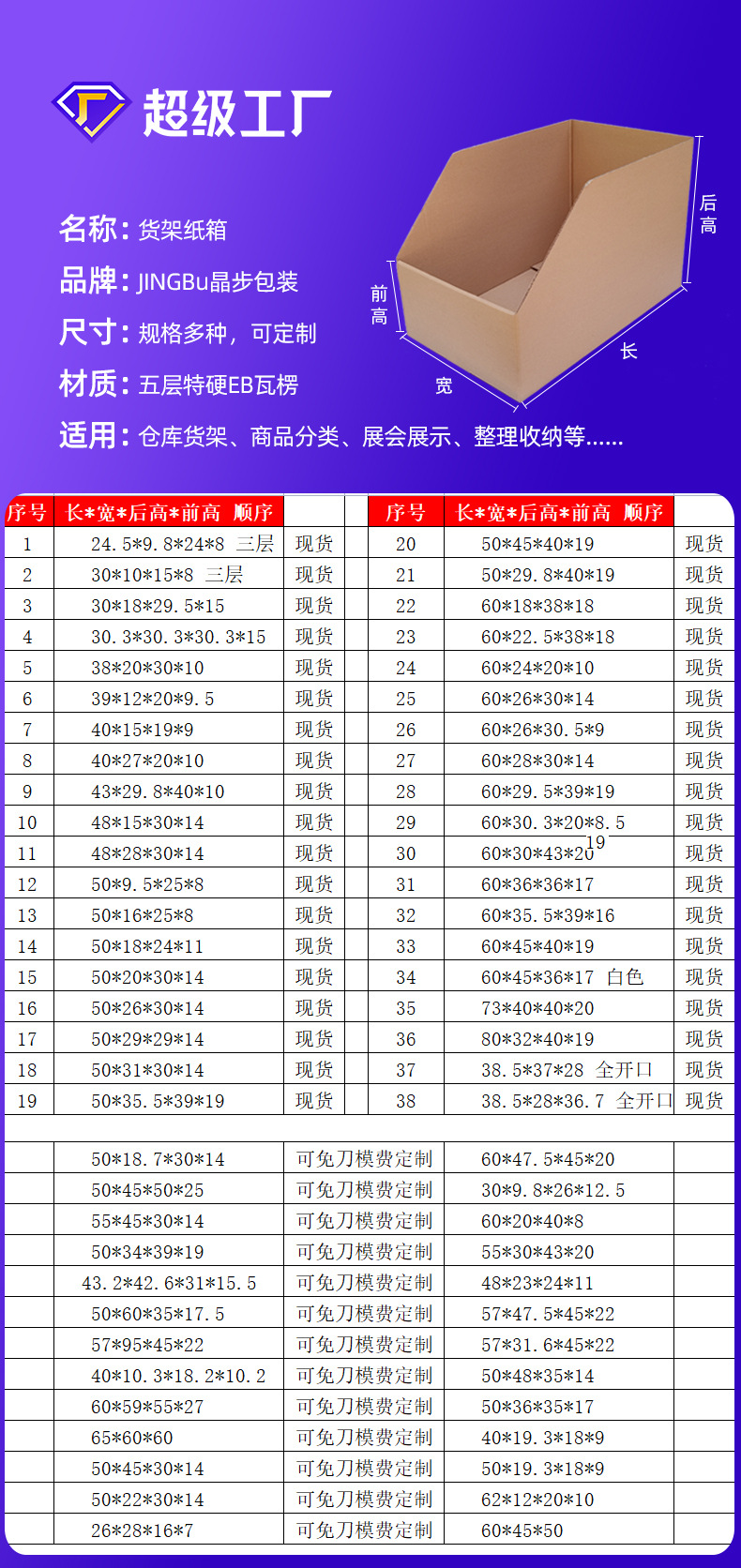 货架纸箱