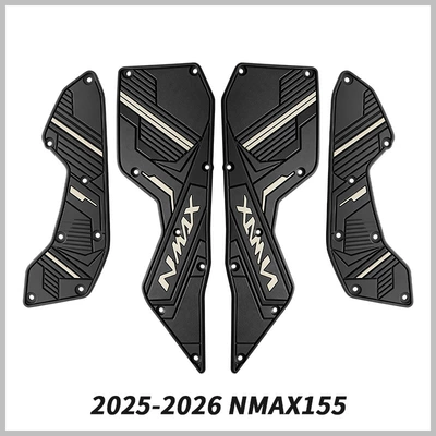 Motorcycle pedals NMAX155 footrest rubber - black