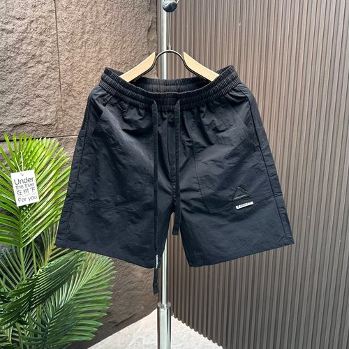 Men's Summer Fast-Drying Work Shorts, Retro Streetwear Brand, Loose Fit, Large Size, Five-Finger Pants