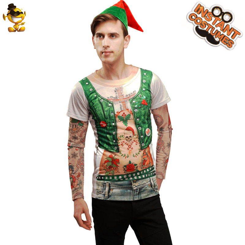 La parodia divertida de los hombres adultos pizza 3D Impresión digital camiseta hombres de impresión integrada traje parodia camiseta
