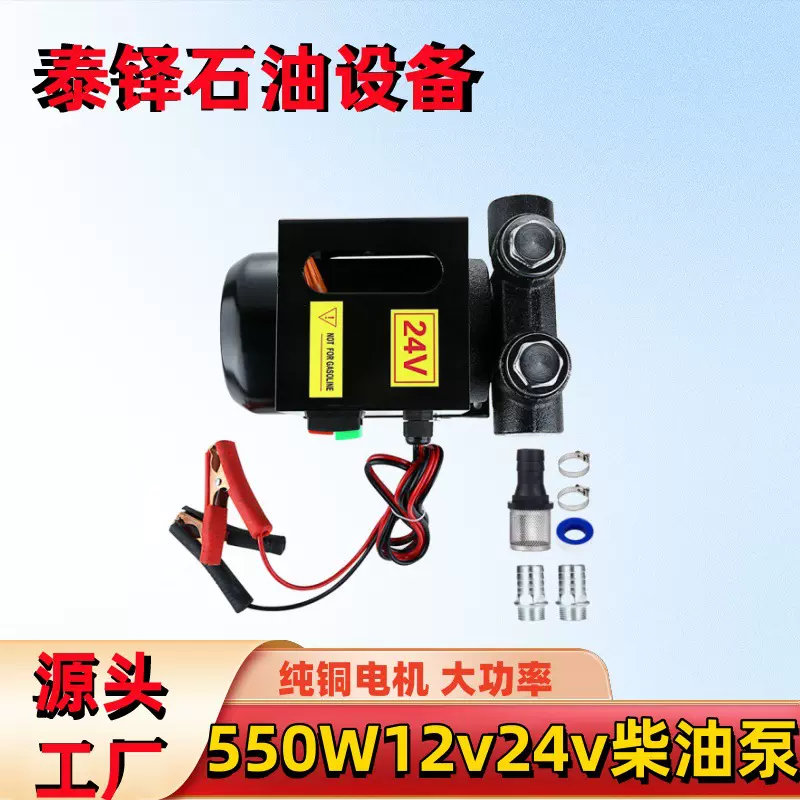 大功率12v24v抽油泵大流量550w加油泵转子泵柴油泵自吸泵量大从优