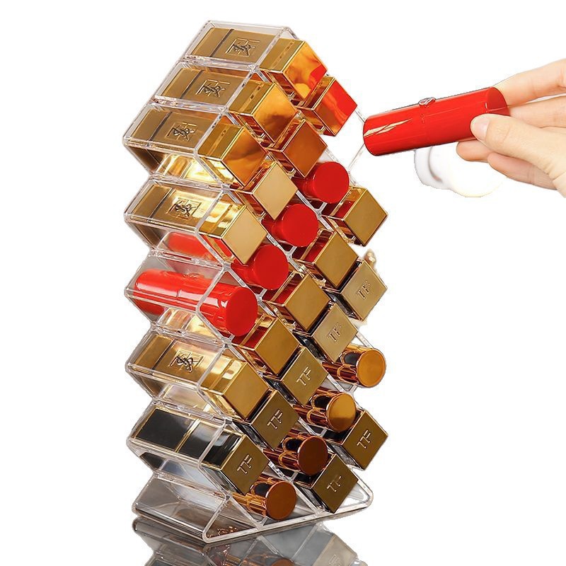 16 cajas de almacenamiento de lápiz labial creativo esmalte acrílico tablero de exhibición de esmalte de uñas puede ser una variedad de cajas de almacenamiento de múltiples cajas