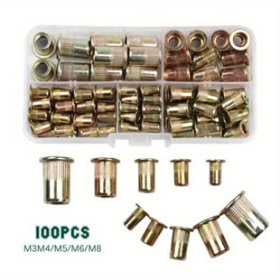100PCSƽ�^�Q�y���T��ĸ���b僲��\�T��ĸM3-M8�L����ĸ�羳؛Դ