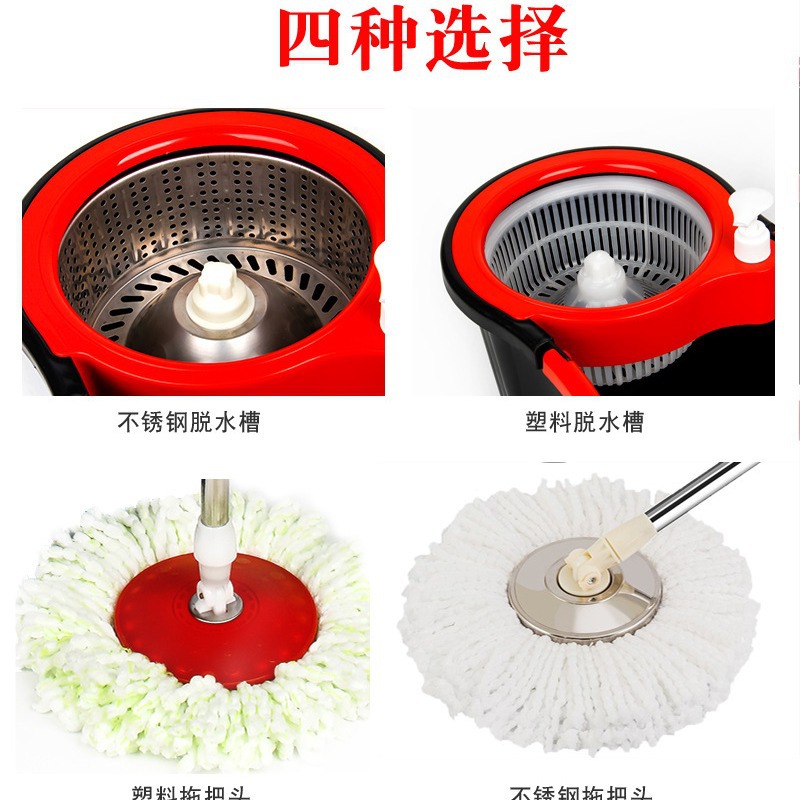 Fregona doble giratoria con cubo – diseño manos libres, limpieza eficiente para el hogar