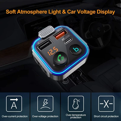 Car Bluetooth receiver MP3 FM Modulyator