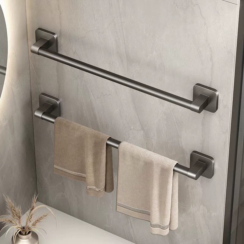 Bath towel, hanging rod, universal slippers, storage system