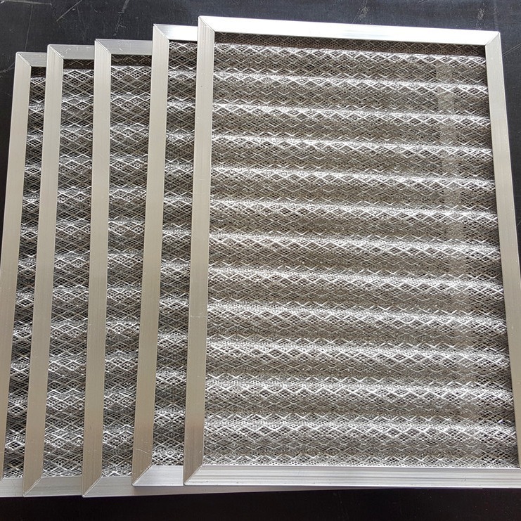 初效空气滤网 前置金属过滤网初级过滤网铝过滤网波浪纹铝过滤网