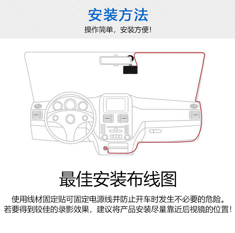 Cross-border new three-recording A8 driving recorder wifi mobile phone connection HD night vision three-lens wide-angle Cardvr
