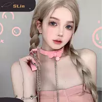 К chokер с бантами, ожерелье, sexy маленький колокольчик