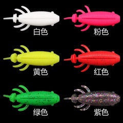 New Product Lure Soft Bait Black Fake Floating Soft Worm Bait for Blackfish and Carp Kill Curved Shank Hook Lure Soft Bait