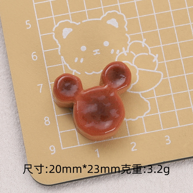 可爱M奇蛋糕食玩卡通手工diy饰品配件奶油胶树脂小配件发夹材料包|undefined