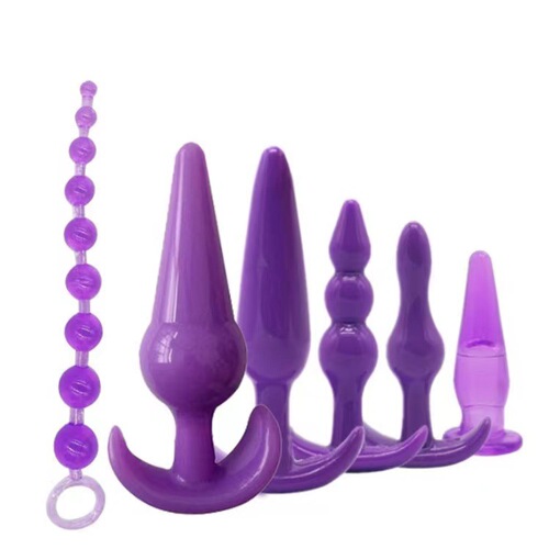 Amazon Sex Toys SM Backyard Silicone Anal Plug Set 6-piece Set 7-piece Set Adult Female Slave Training Sex Toy
