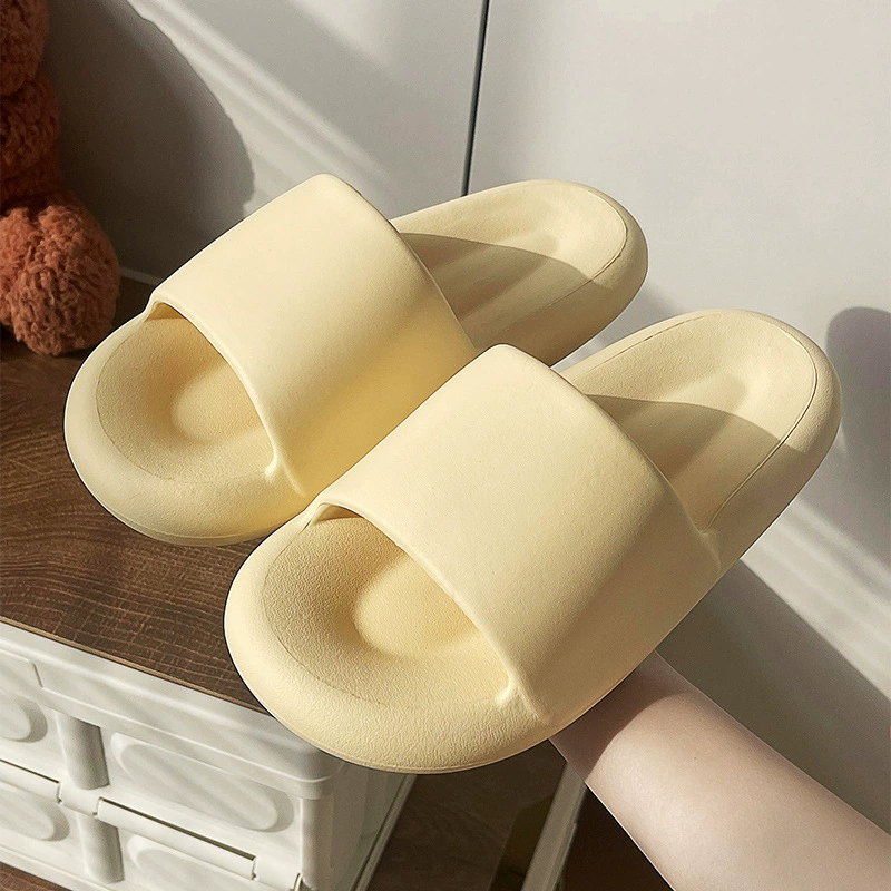Тапочки Домашние женские домашние без шнуровки для пар EVE Нескользящие высококачественные летние сандалии для ванной комнаты Нескользящие сандалии с мягкой подошвой