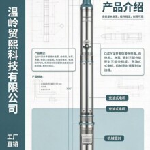QJDY深井潜水电泵农田灌溉井下提水水塔送水园林喷灌批发工厂源头