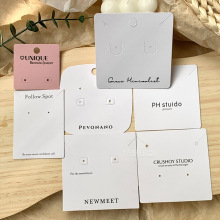 韩国耳钉项链卡纸饰品卡片包装珠宝首饰展示卡耳环发绳发夹纸板