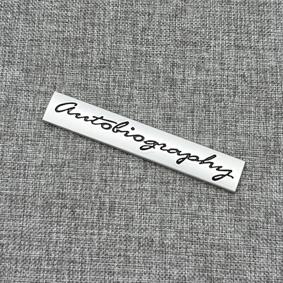 Suitable for Land Rover Range Rover Modification, British Queen Signature Logo Genesis Edition Limited Edition Car Emblem Commemorative Rear Emblem Car Sticker (Car logo) - genesis-standard-asian-silver-black-lettering