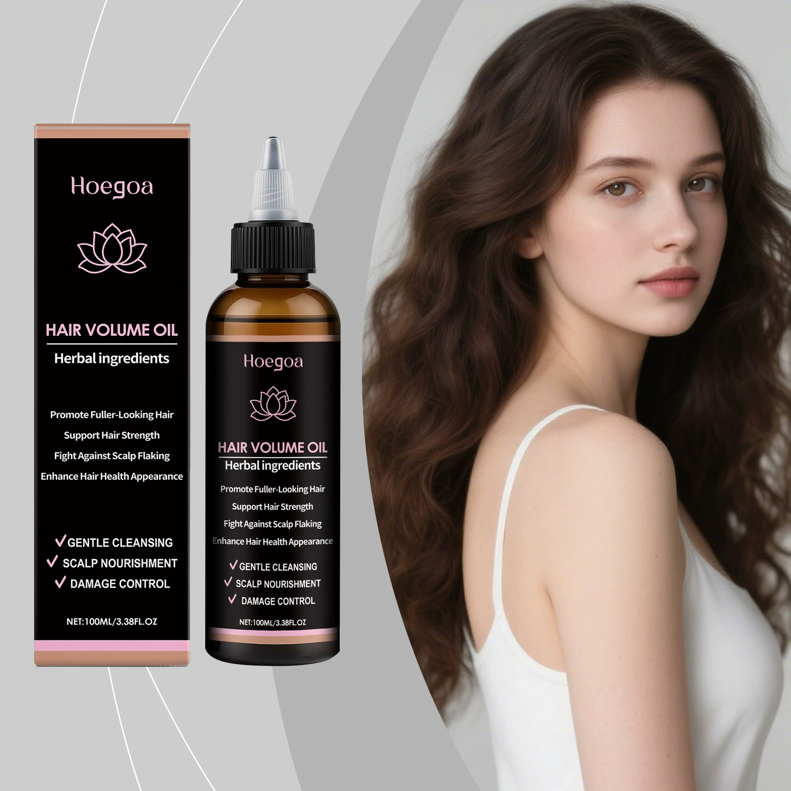 HOEGOA 头皮护理精油 柔润质地温和养护头皮按摩润泽头发养护精油
