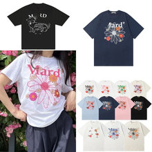 不断货高品韩国Mar小雏菊印花宽松圆领短袖t恤男女休闲纯棉上衣